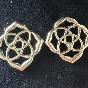 Kendra Scott Gold Logo Studs